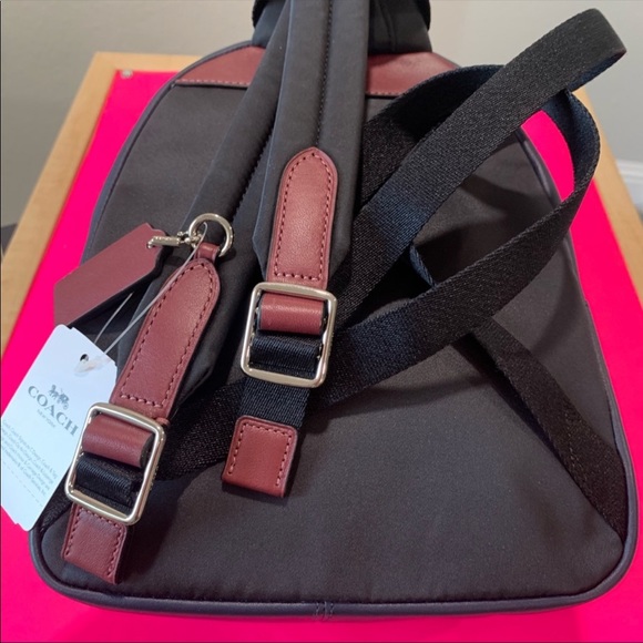 Coach Mini Charlie Star Denim Patchwork Backpack - Picture 6 of 8